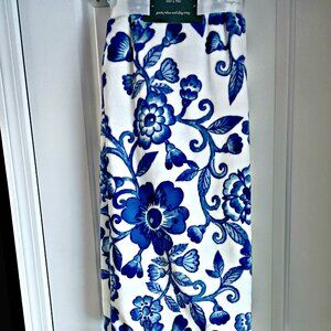 NEW! CHINOISERIE Toile FLORAL ULTRA PLUSH THROW BLANKET
